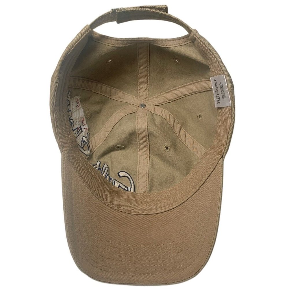 Surf Style Gulf Shore Alabama Beige Logo Strapback Hat,Cap OSFM - Picture 5 of 6